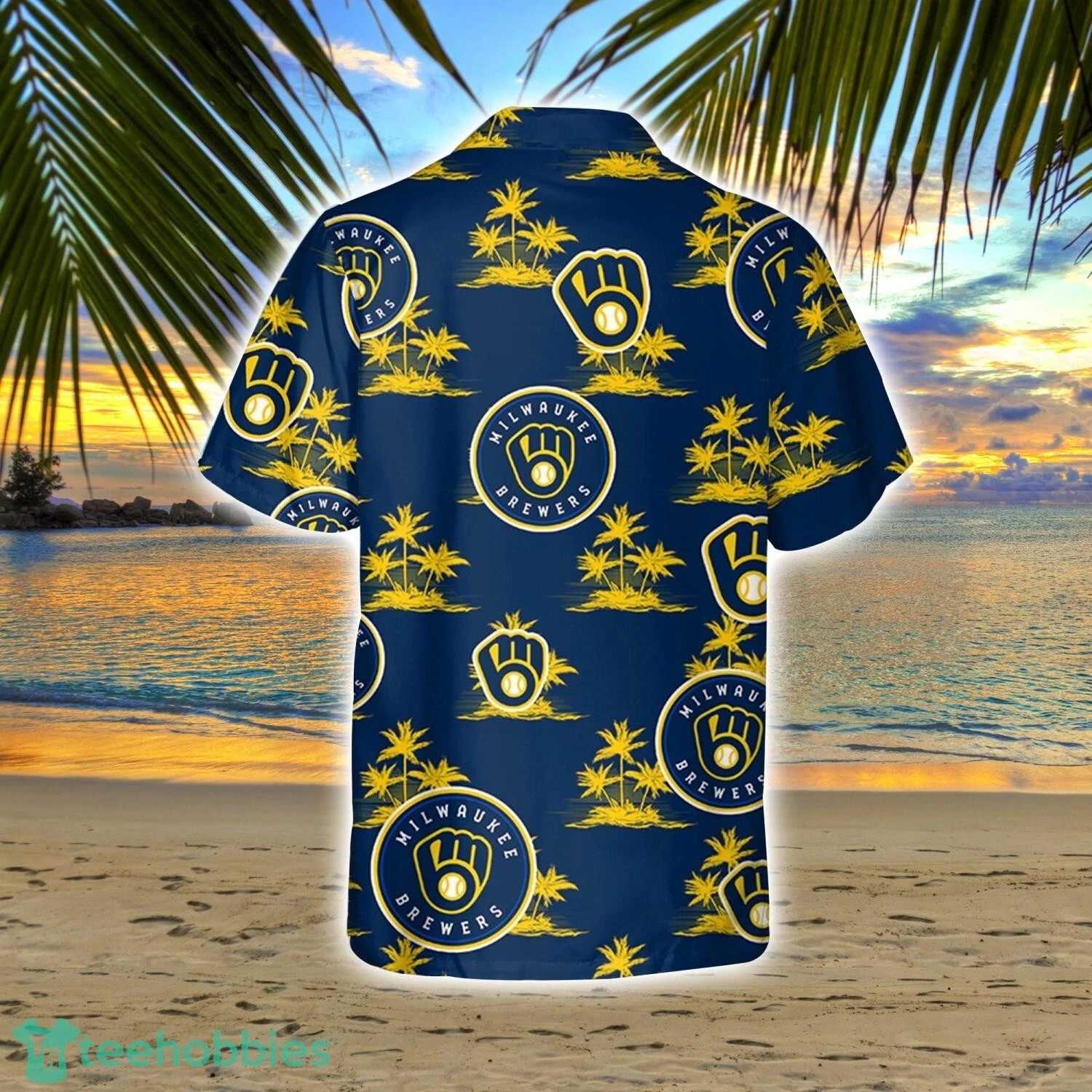 Milwaukee Baseball Team Brewerss Hawaiian Shirt , Button Down Full Size S-5XL