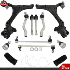 For 2013-2017 Honda Accord Front Lower Control Arm Ball Joints Tie Rod Sway Bar