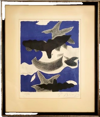 Framed Vintage George Wright - A Question of Pace Lithograph Print