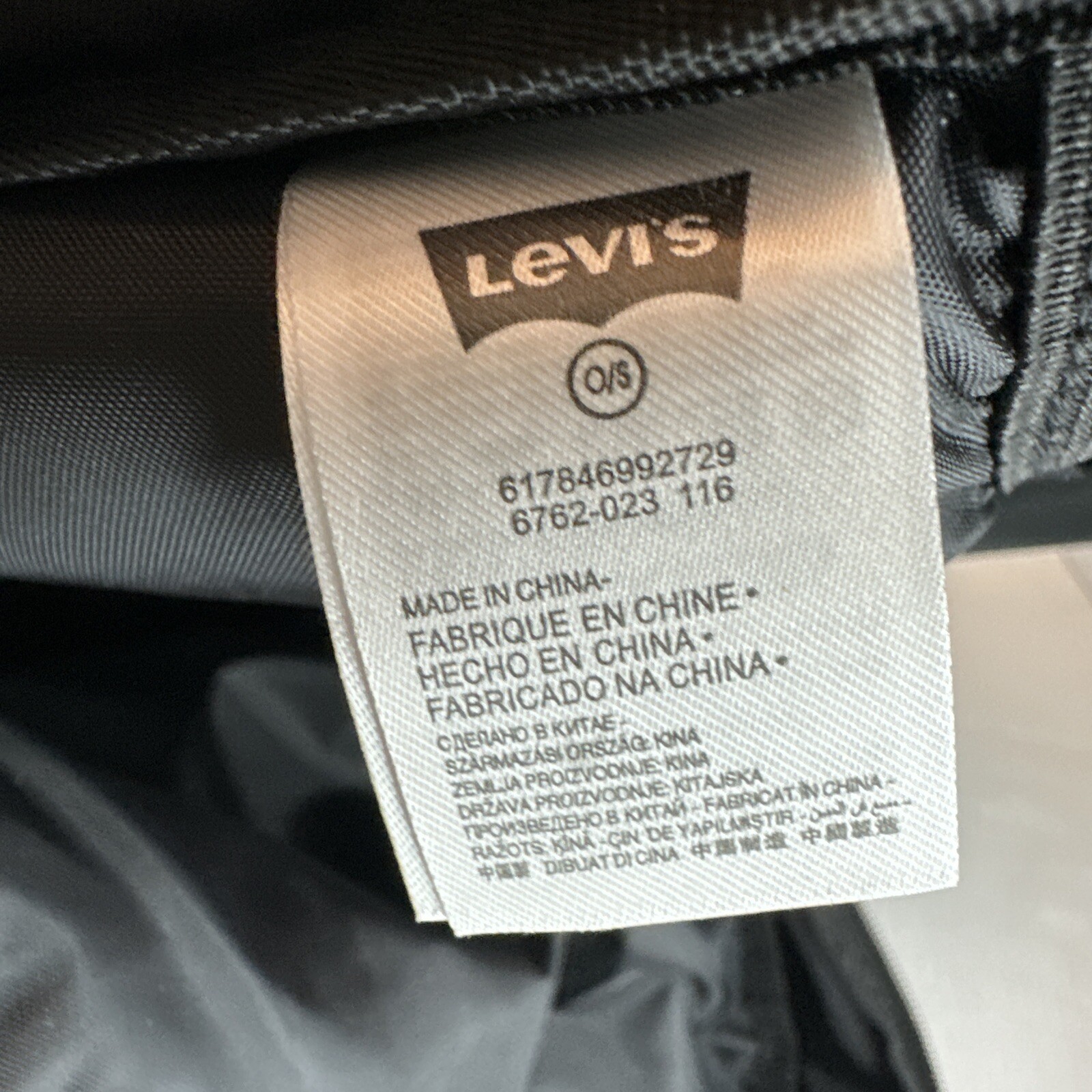 Levi's Original Backpack Grey Black Canvas w/Laptop Padded Sleeve Daily Bookbag 