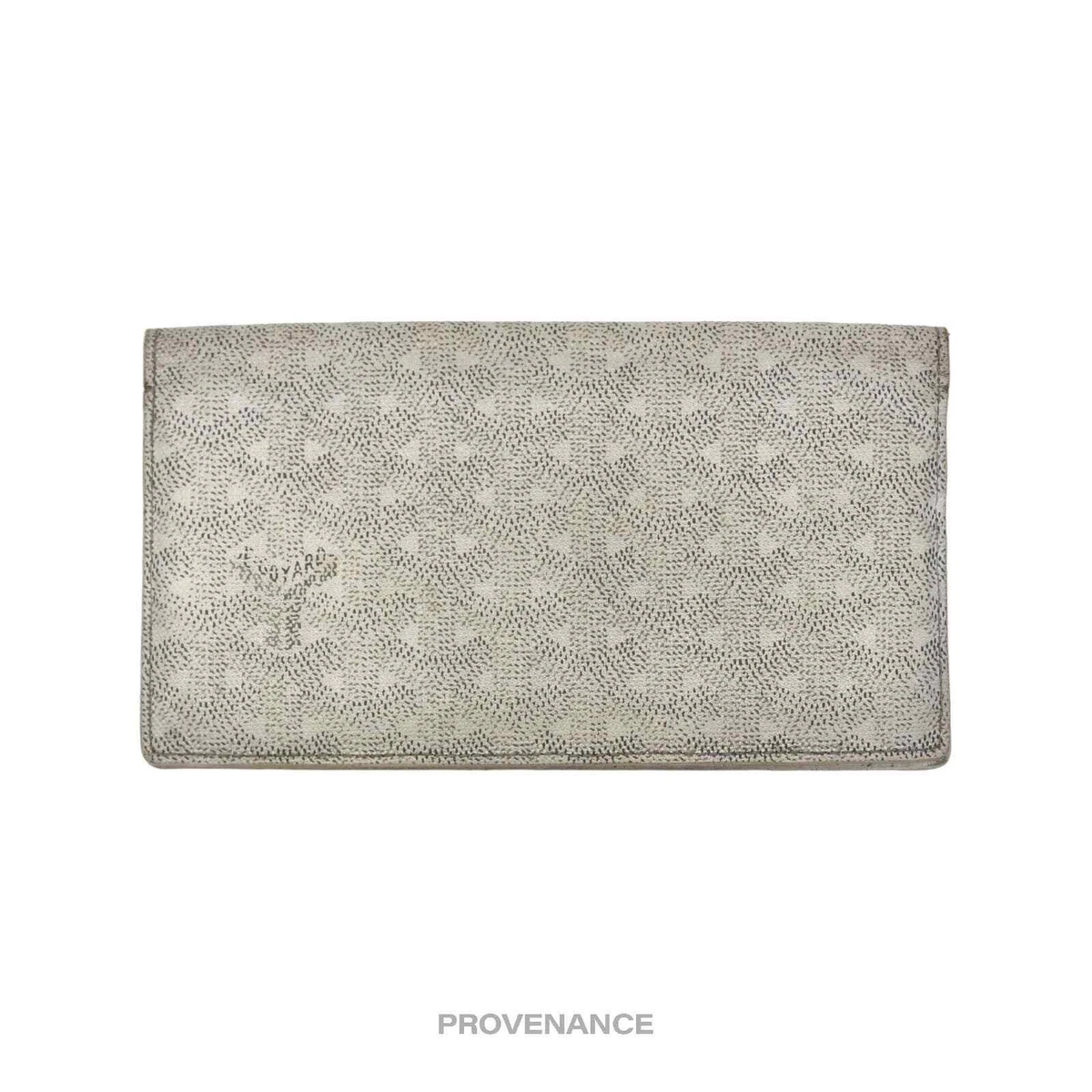 White goyard shop wallet