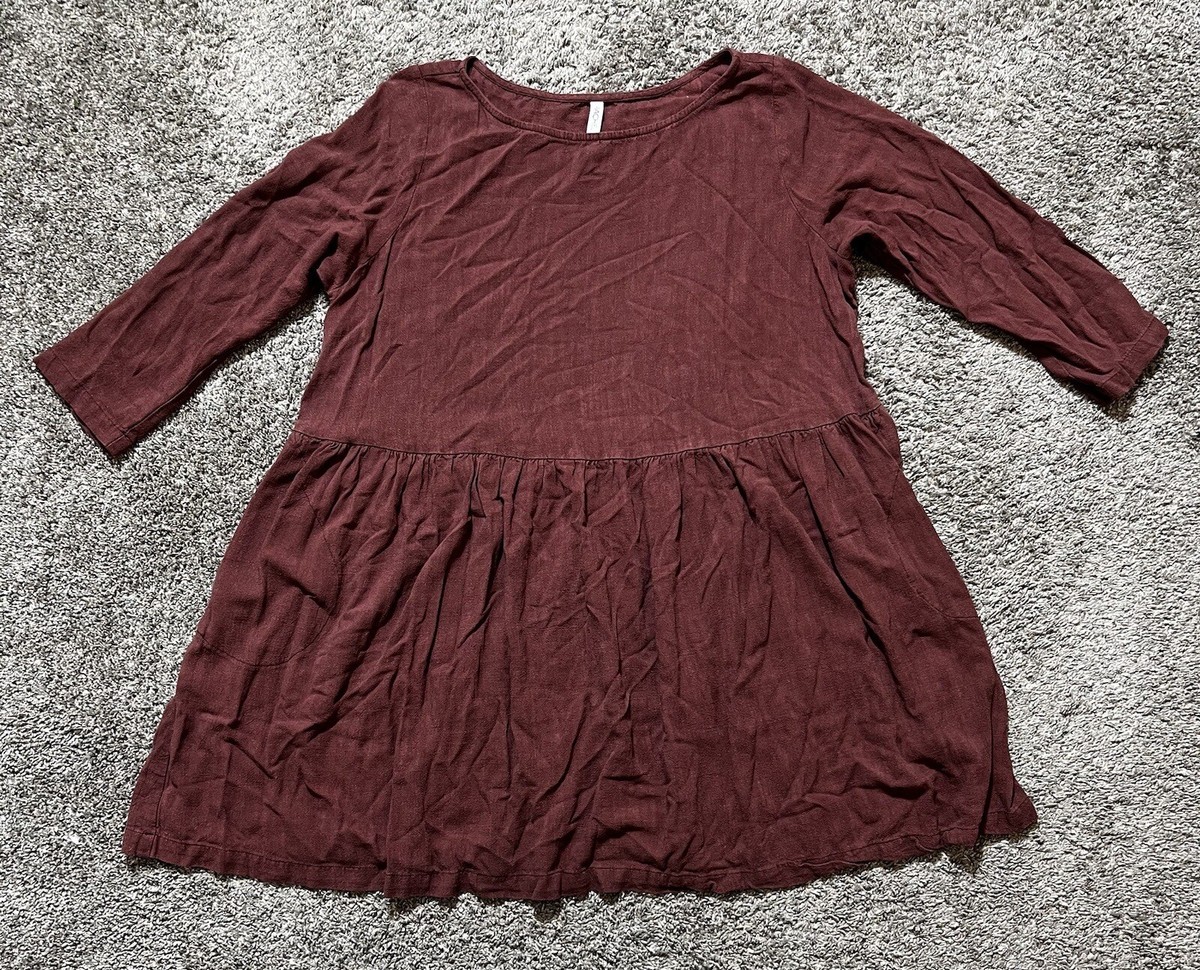 Rachel Pally Linen Blend Burgundy Short Dress Sz XL | eBay