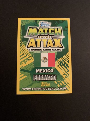 2014 Mexico Match Attax Javier Hernandez World Cup #259 MOM - Picture 2 of 2