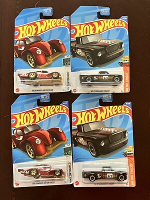 Hot Wheels '63 Studebaker Champ HW Hot Trucks Black Pickup Truck Lot Kafer Racer