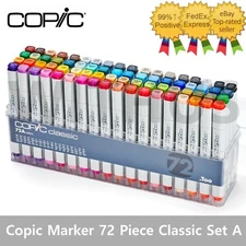 Copic Twin Marker 72 Piece Twin Classic Set A - Artist Markers Anime Comic Manga