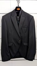 Abito Uomo Nero Elegante Vestito Cerimonia Sposo Petrelli Wedding Completo 4 pz