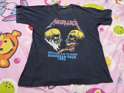 LLCA ビーンテージTシャツ メタリカ 1993 90S Vintage 90s 1993 Metallica Nowhere Else To Roam European Tour