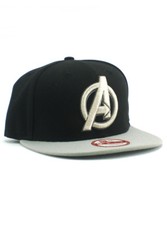 New Era Avengers Assemble 9fifty Strapback Hat Adjustable Cap Official Black NWT