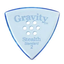 Gravity Picks Stealth Standard Polished Multi-Hole Pick, 2mm, Blue