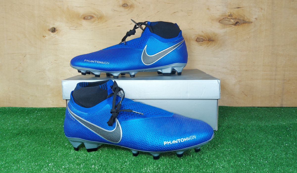 Nike Phantom VSN Elite DF FG AO3262-400 Blue boots Cleats mens