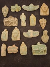 Unique collection 16 Rare ancient Egyptian Pharaonic Amulets shabtis Replica #06