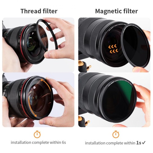 K&F Concept 3in1 ND8 Magnetic Lens Filter Nano-X HD 49/52/55/58/62/67/72/77/82mm - Picture 90 of 100