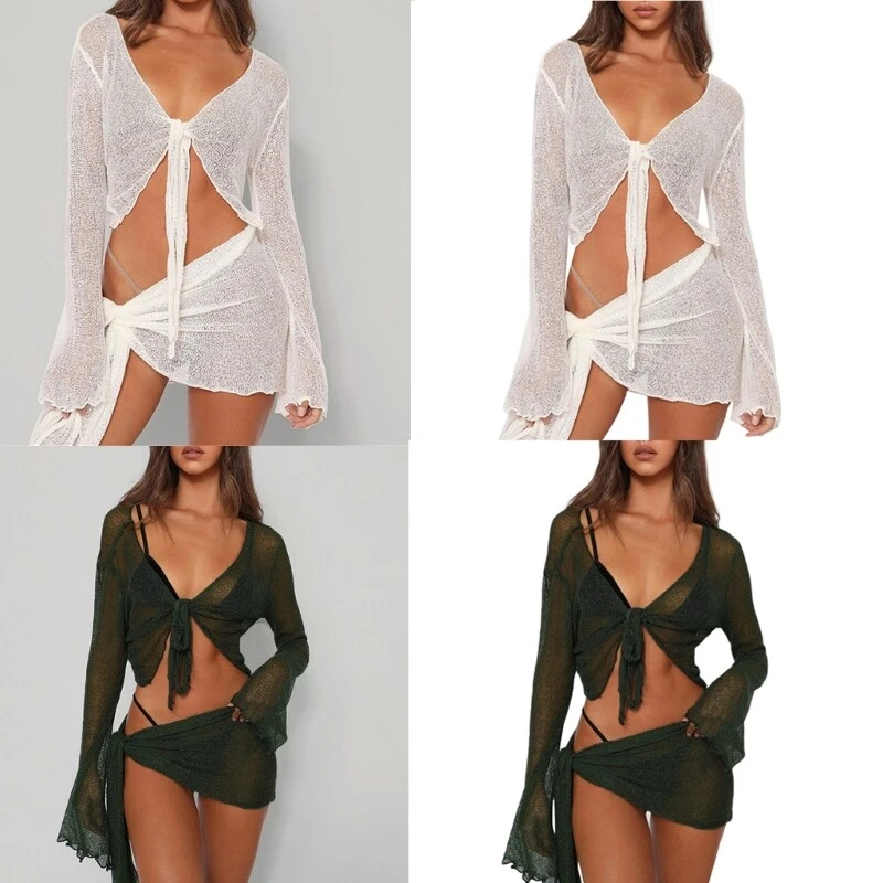 Long sleeve cover up top