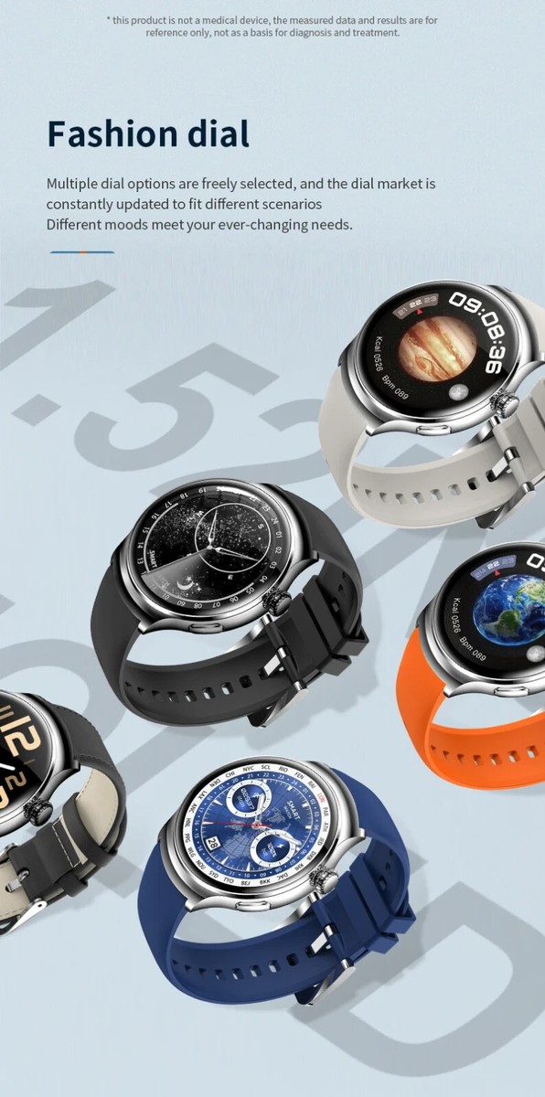 Z93 Pro - Round 1.5inch HD Screen - Pro Smart Watch-White Band