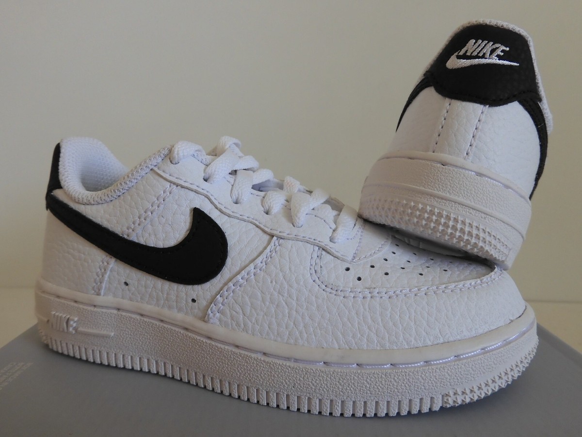NIKE AIR FORCE 1 (PS) WHITE-BLACK SZ 10.5c [CZ1685-100] | eBay