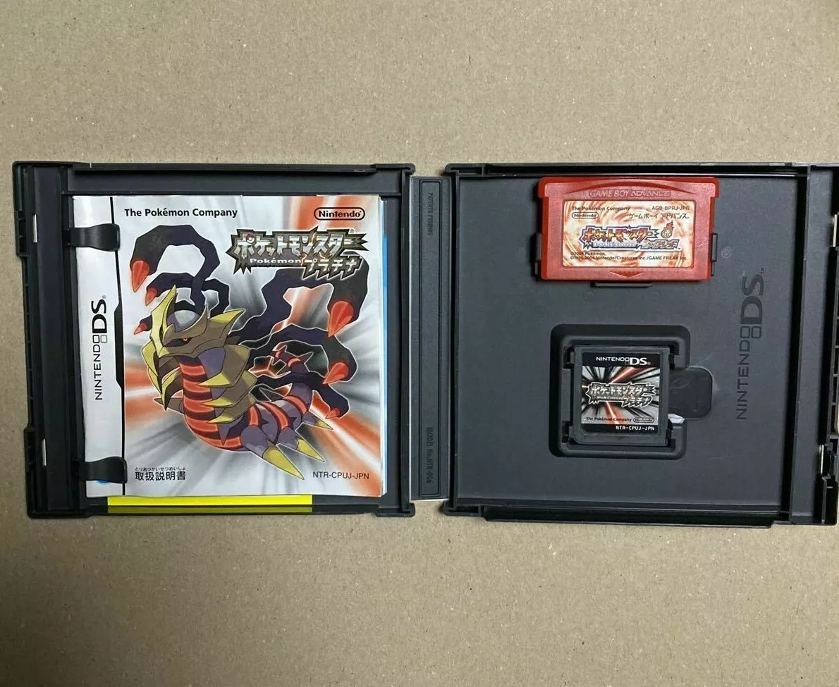 Pokemon Platinum &amp; Fire Red / Nintendo DS NDS GBA / Authentic Japanese eBay