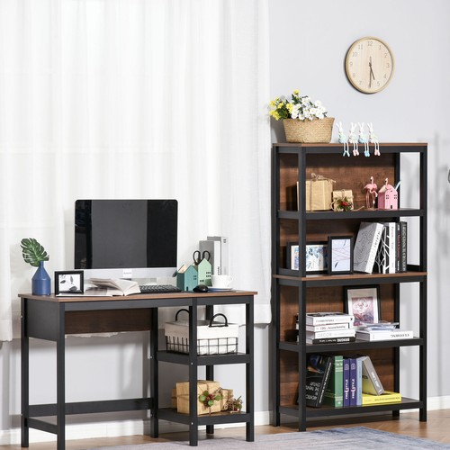 4 Tier Open Bookshelf Shelves for Storage Utility Organizer Floor Standing Unit - Picture 7 of 11