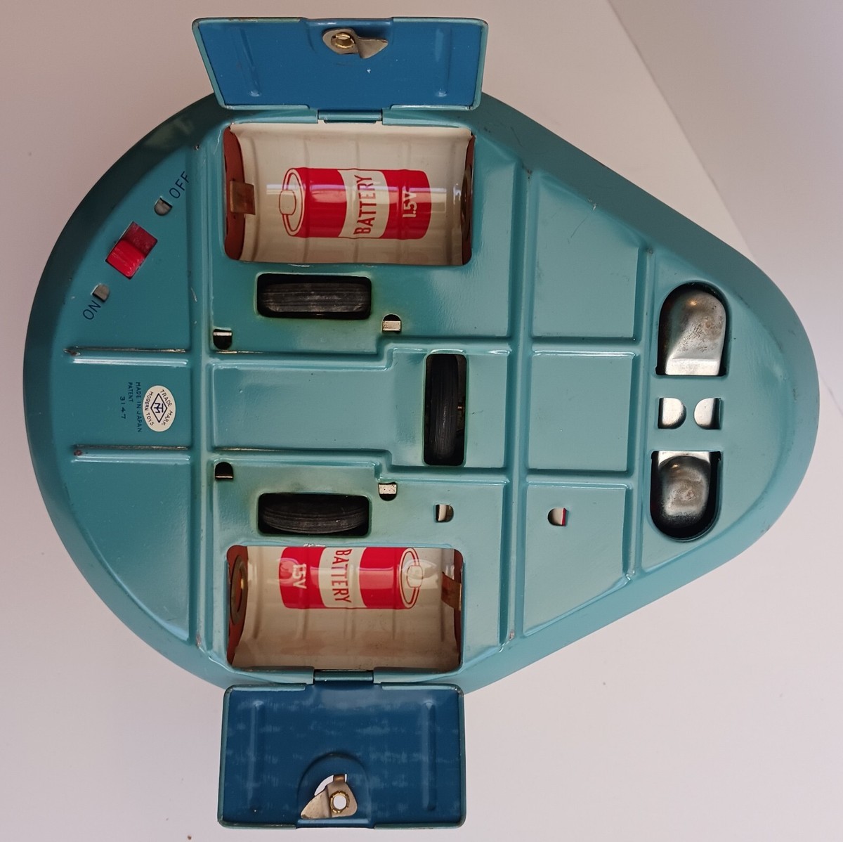 Space Ship X-07 MODERN TOYS Surveillant 1950s Japan Battery Space Ship X-07 MODERN TOYS Surveillant 1950s Japan Battery