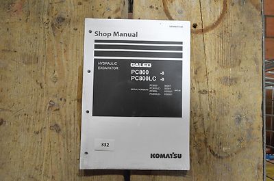 B332 - KOMATSU Shop Manual für PC 800-8, PC 800LC-8 Hydraulikbagger