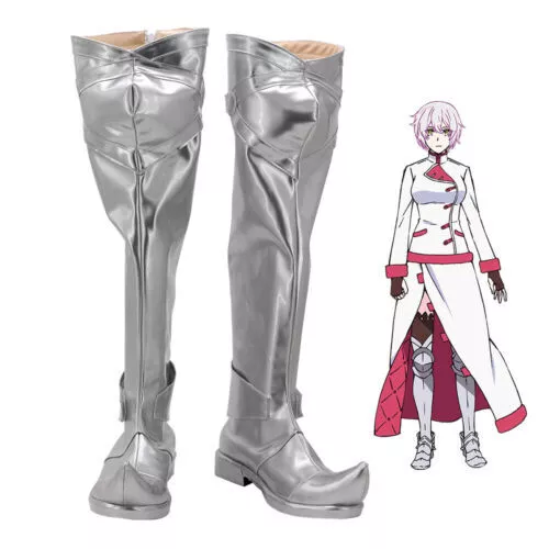 The Case Study of Vanitas Jeanne Shoes Cosplay Women Boots Silver Shoes