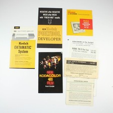 Kodak Film  Developing - Original Brochure Pamphlet and Inserts Lot