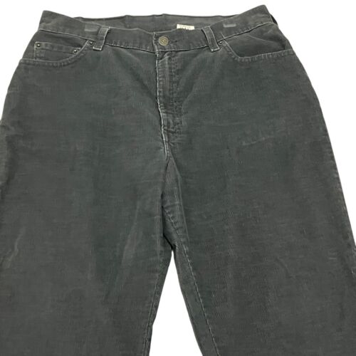 Vintage Levi's 550 Corduroy Jeans Relaxed Tapered Grey Womens 12 31W 29L USA - Picture 2 of 15