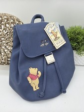 Vintage Disney Store Classic Pooh Navy Mini Backpack Embroidered Winnie NWT