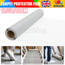 100M Carpet Floor Protector Self Adhesive Clear Roll Protector Cover Dust Film