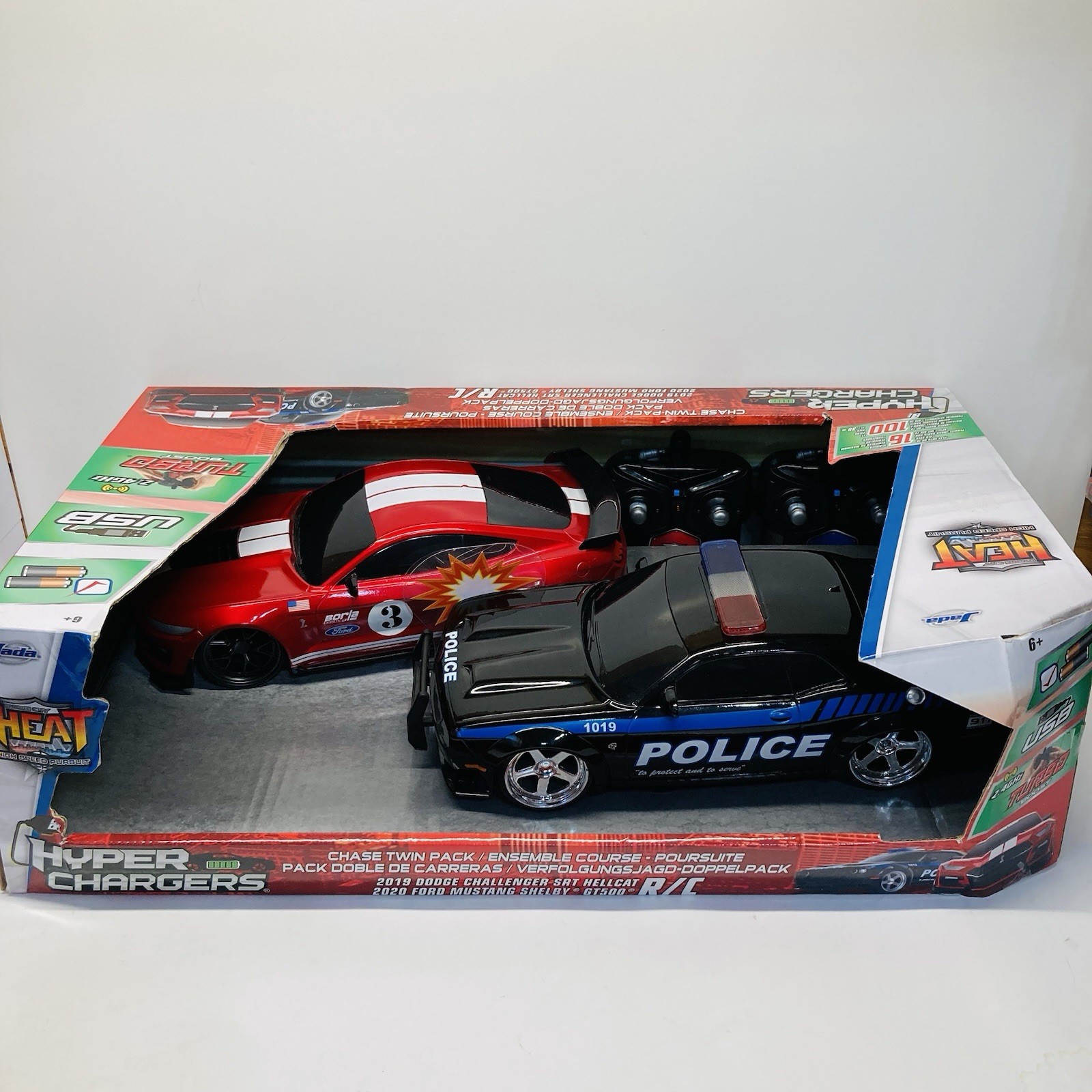 Hyperchargers Chase Twin Pack R/C Dodge Challenger SRT HELLC