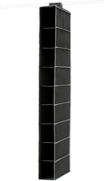 Compactor - Schuhregal Urban XL Schwarz Mit 9 Ebenen - Vertikales Schuhregal Aus