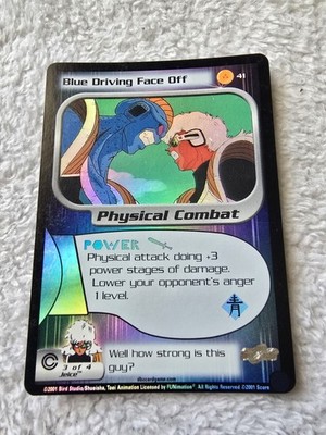 DBZ Dragon Ball Z FOIL Blue Driving Face Off 41 CCG Unlimited Trunks Saga MP