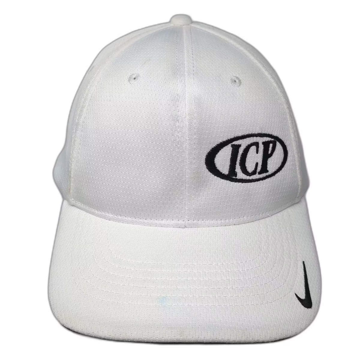 Nike Baseball Cap White Black XL Hat ICP Dri-Fit Legacy91