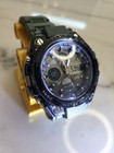 Basumiu Men's Digital Watch Tactical Military GLOWS! Dual Display NWT 8.75"47mm