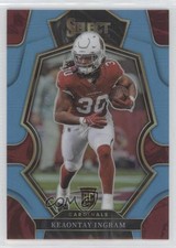 2022 Panini Select Premier Level Light Blue Prizm /99 Keaontay Ingram #102 o8g