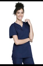 Navy Blue Cherokee Scrubs Workwear Unisex Drawstring Cargo Pant 4100 NAVW Size L
