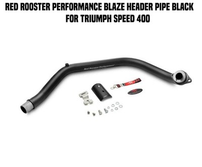 RED ROOSTER PERFORMANCE BLAZE HEADER PIPE BLACK FIT FOR TRIUMPH SPEED 400