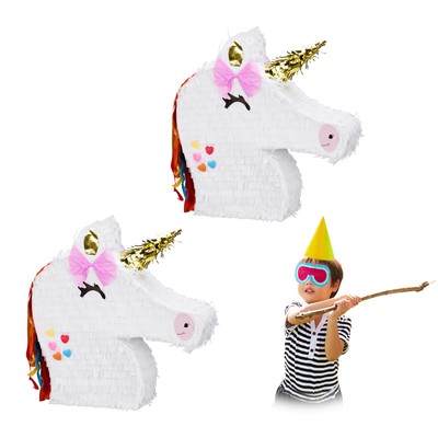 Pinata einhorn 2 Stück 41,5 cm Einhorn Piñata Unicorn Piñata Geburtstag Pinata