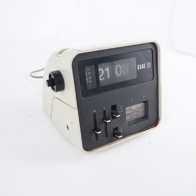 ELAC RD 100 Klappzahlenwecker Radiowecker 70er Space-Age Radio für Ersatzteile