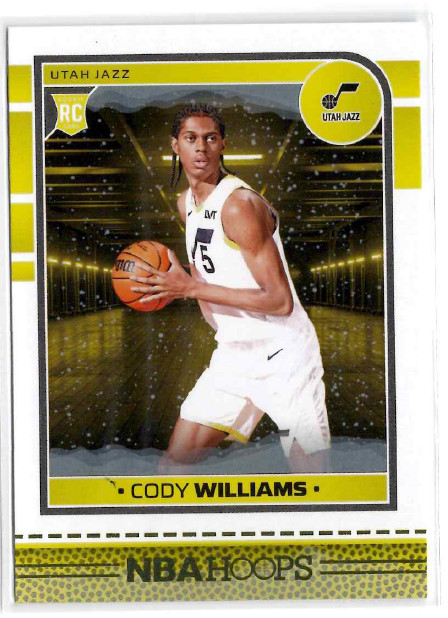 2024-25 Panini NBA Hoops Winter #240 Cody Williams RC Utah Jazz