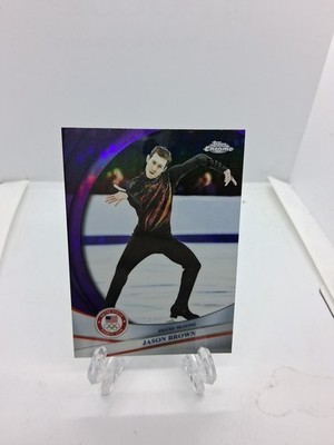 Jason Brown 2026 Topps Chrome Olympics Purple Refractor /75 17