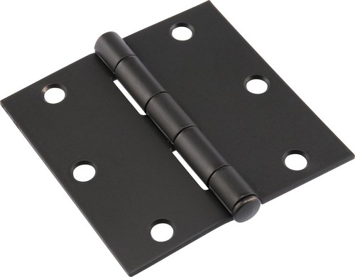 Hillman Square Corner Door Hinge Oil Rubbed Bronze (3-1/2") 853381