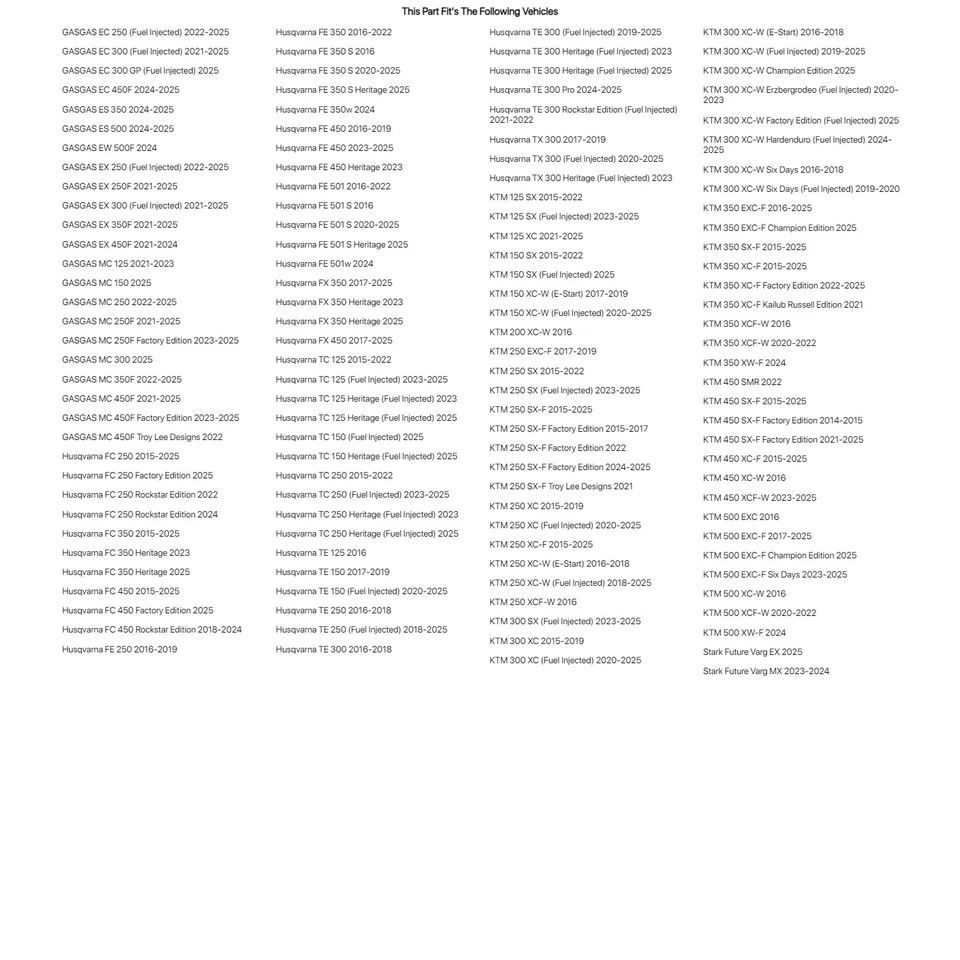 Tusk Impact Motorcycle Hub - Front White For Husqvarna TC 125 2015-2022 - Изображение 2 из 4