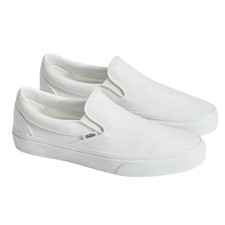 Vans Classic Slip-On Skate Shoes White/White Size Women's 5.5