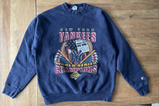 Vintage New York Yankees Starter Sweatshirt Men XL Navy 1996 World Series Champs