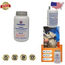 Copper Anti-Seize Lubricant 8oz - Prevents Galling, Corrosion, High Temp