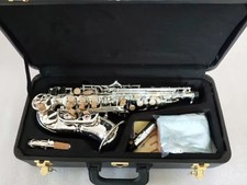 S-901 Curved Neck Soprano Saxophone B Flat Brass Sax With Mouthpiece Case
