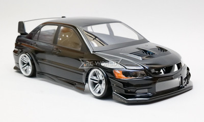 1/10 RC Car DRIFT Body Shell MITSUBISHI EVOLUTION EVO 9 W/ VOLTEX Body Kit -KIT-