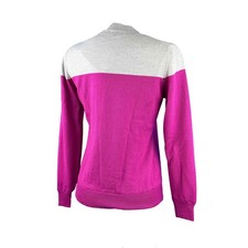 Chervo women's knit sweater windbreaker Nicea wind lock magenta gray G60 size 36