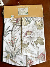 MOSS  WILLOW Window Valance Birds Garden Floral Botanical Lined 54" x 18"