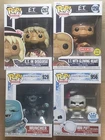 FUNKO POP! MOVIES Lot of 4: Ghostbuster Afterlife 929 & 956, E.T. 1253 &1358
